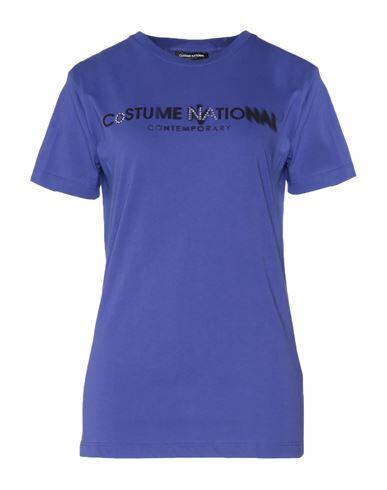 Costume National Woman T-shirt Purple Cotton Cover