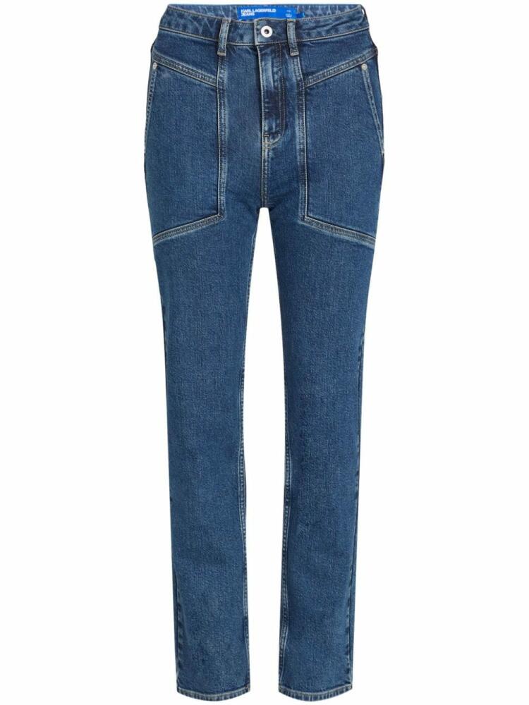 Karl Lagerfeld Jeans mid-rise straight-leg jeans - Blue Cover