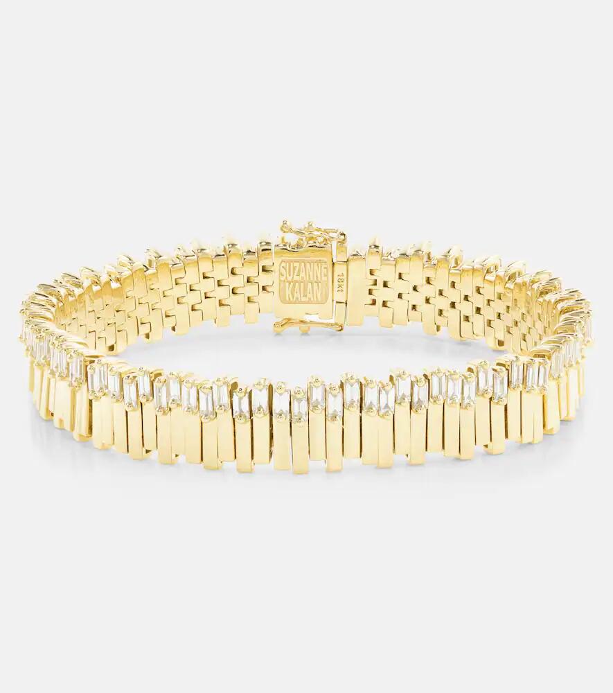 Suzanne Kalan 18kt gold tennis bracelet with diamonds Cover