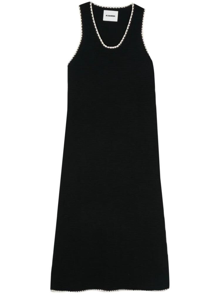 Jil Sander + knitted maxi dress - Black Cover