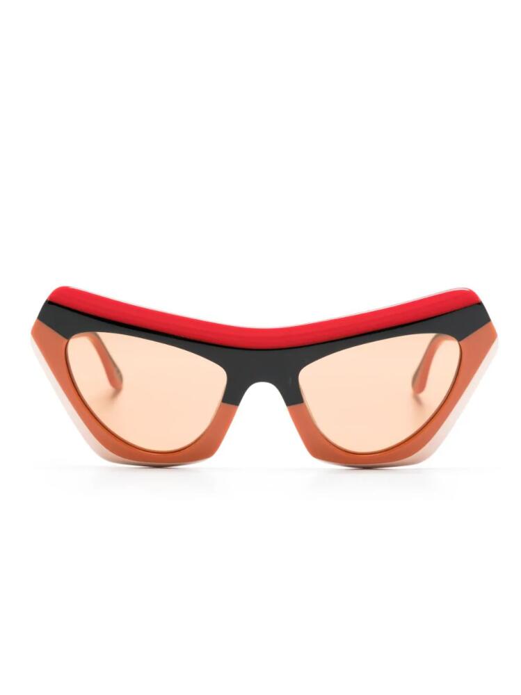 Marni Devil's Pool cat-eye frame sunglasses - Orange Cover