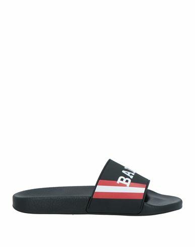 Bally Man Sandals Black Rubber Cover