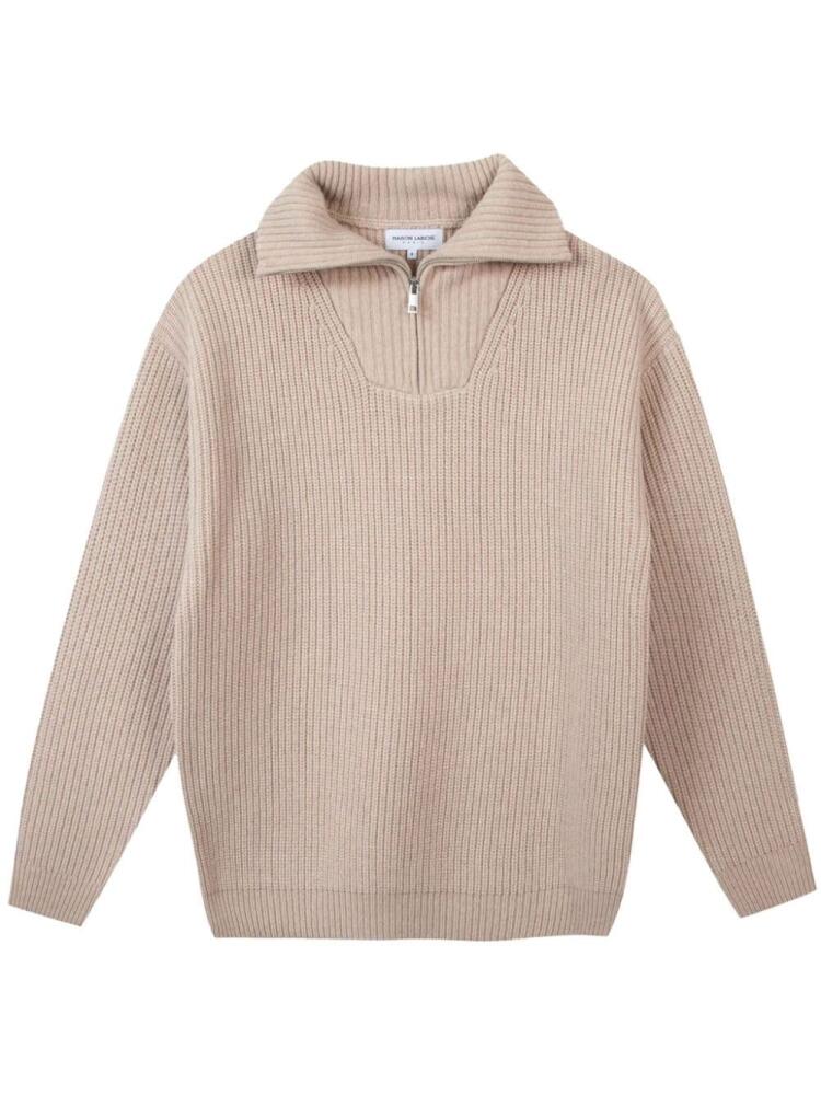 Maison Labiche ribbed wool jumper - Neutrals Cover