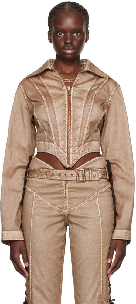 Jean Paul Gaultier Brown KNWLS Edition Jacket Cover