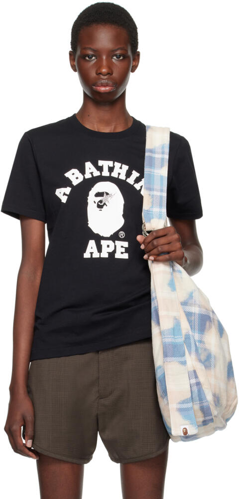 BAPE Black College Crystal Stone Sta T-Shirt Cover