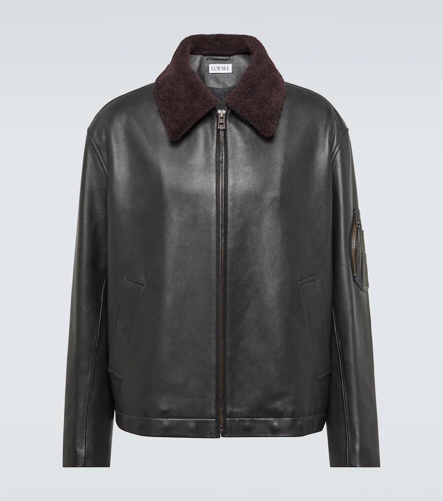 Loewe Leather bomber jacket Cover