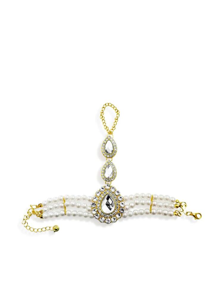 Hzmer Jewelry crystal-embellished bracelet - White Cover