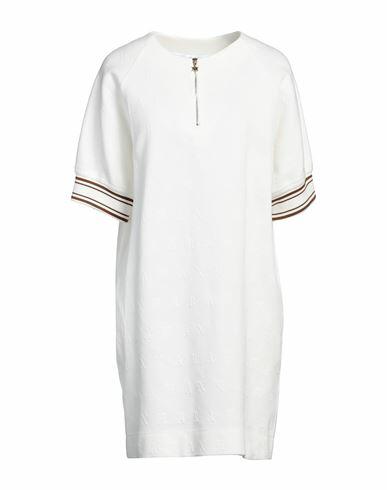 Max Mara Woman Mini dress White Cotton, Polyamide Cover