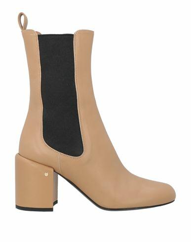 Laurence Dacade Woman Ankle boots Camel Sheepskin, Textile fibers Cover