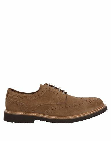 Eleventy Man Lace-up shoes Camel Soft Leather Cover