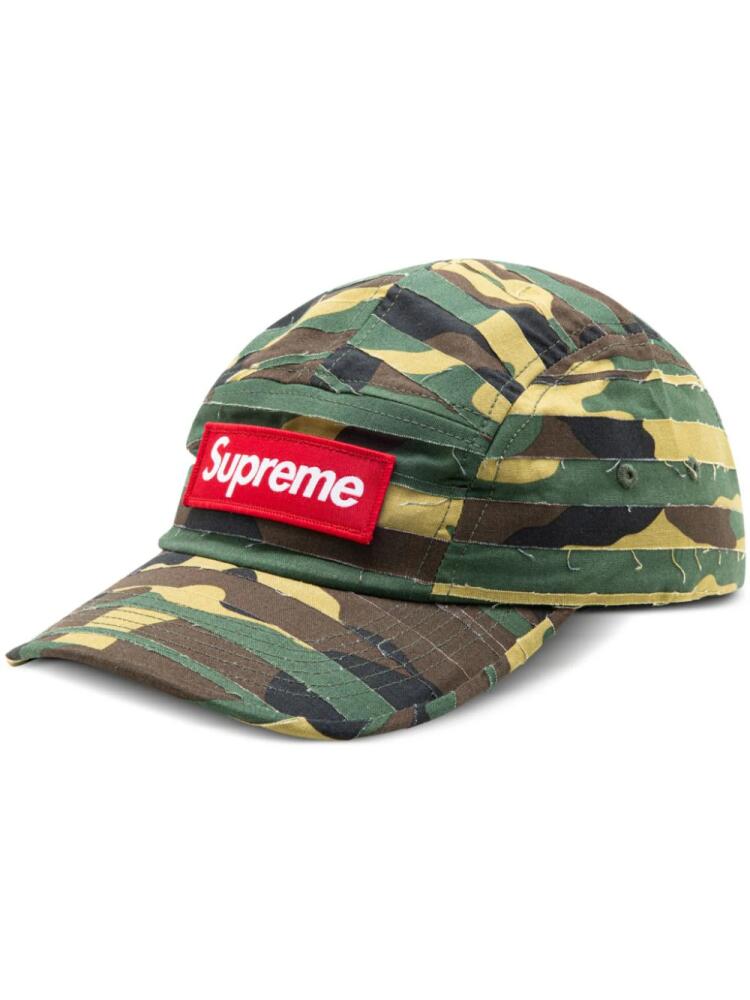 Supreme layered camouflage-pattern camp cap - Green Cover