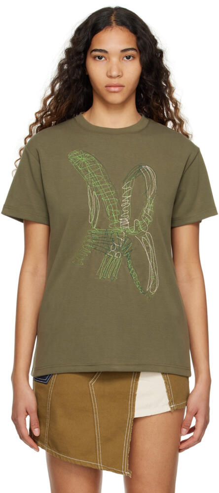 Andersson Bell Khaki AB Embroidered T-Shirt Cover