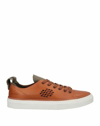 Bepositive Man Sneakers Tan Soft Leather Cover