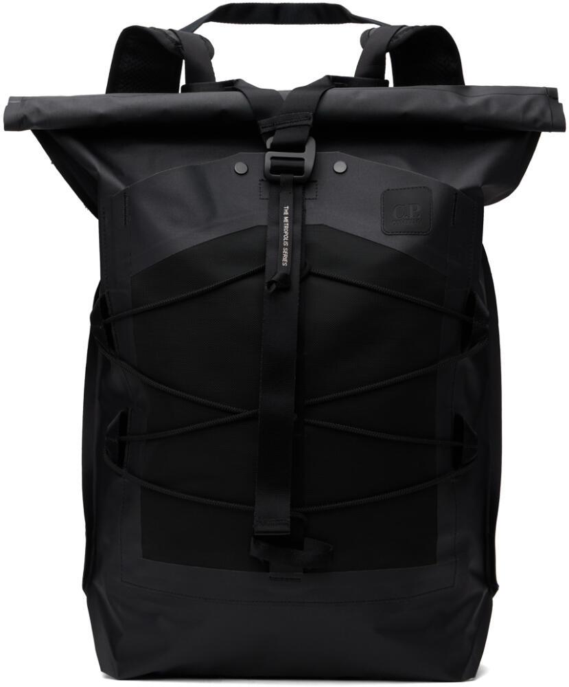 C.P. Company Black Metropolis Backpack Cover