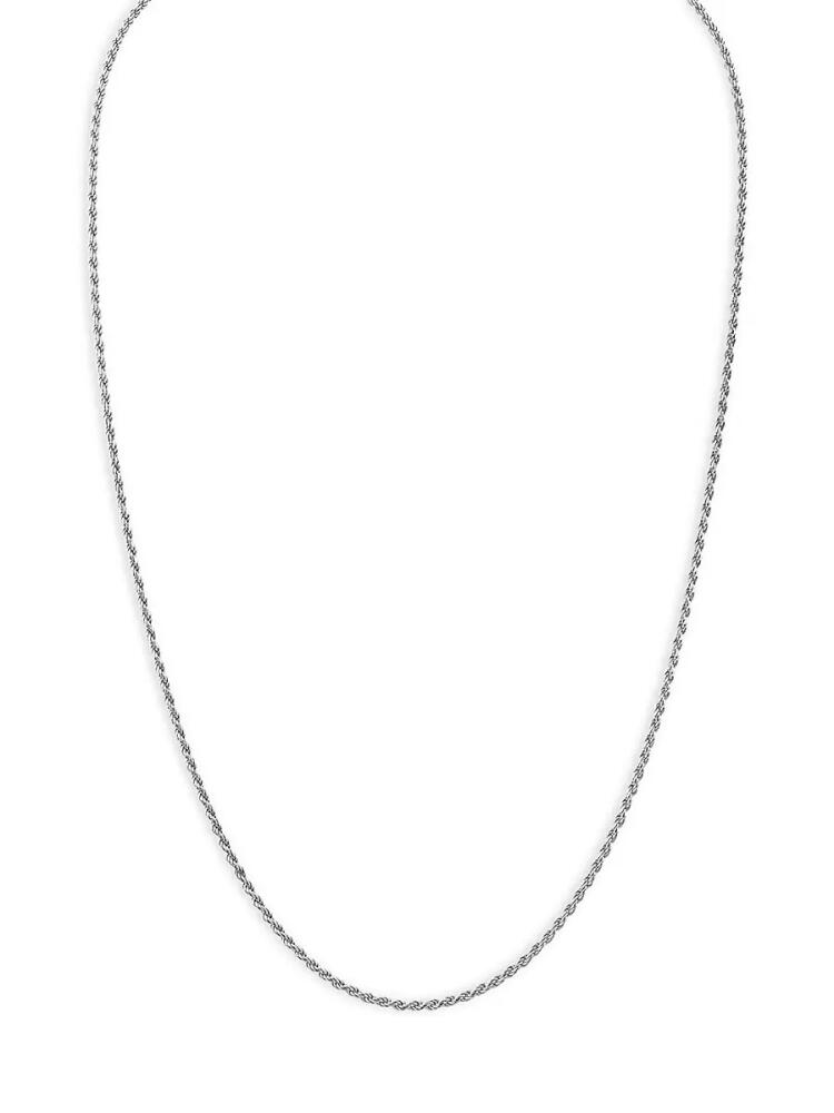 Esquire Men's Sterling Silver Chain Necklace Cover