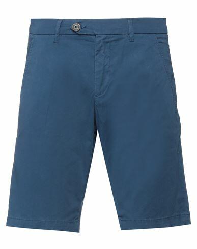 Roÿ Roger's Man Shorts & Bermuda Shorts Slate blue Cotton, Elastane Cover