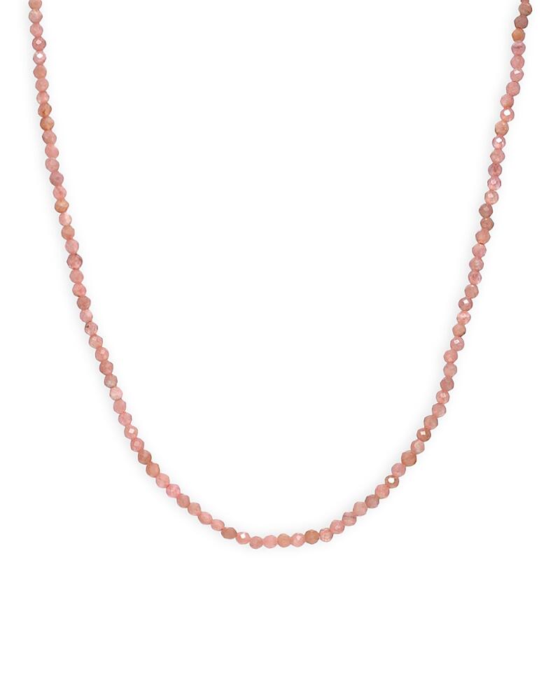 Zoe Lev 14K Yellow Gold Pink Rhodochrosite Collar Necklace, 14-16 Cover