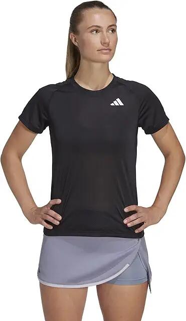 adidas Club Tennis T-Shirt (Black) Women's Clothing Cover