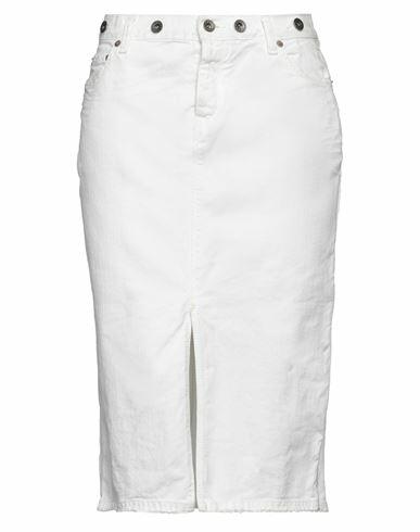 Polo Ralph Lauren Woman Denim skirt White Cotton Cover