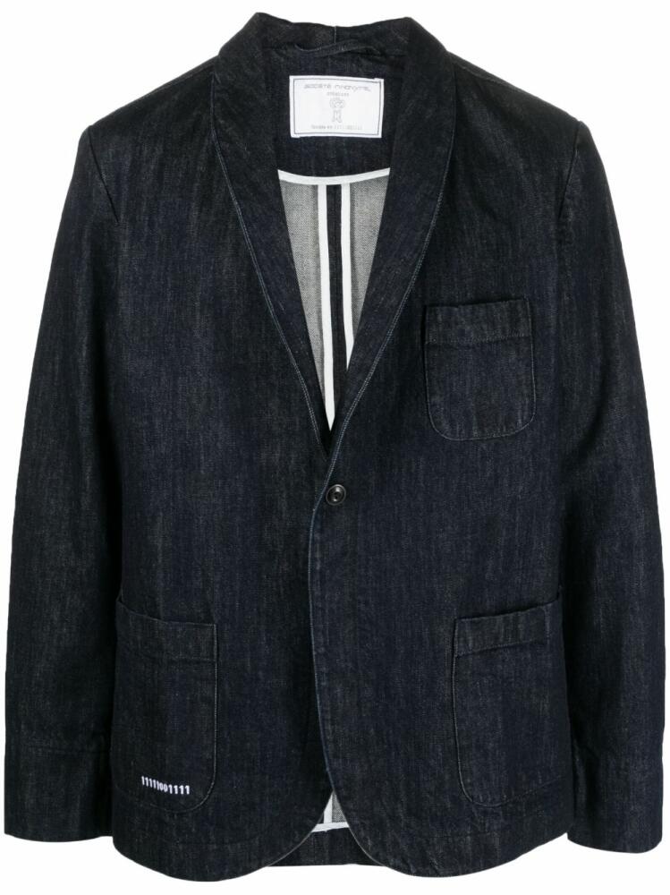 Société Anonyme Giacca Smok denim blazer - Blue Cover