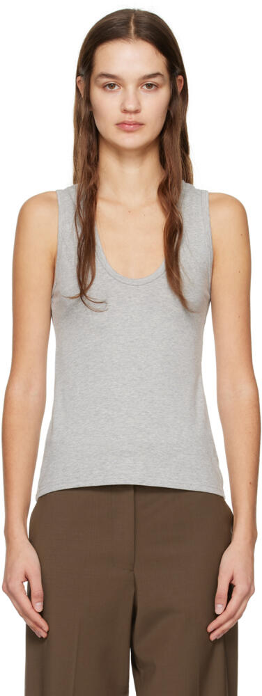 Matteau Gray Deep U Tank Top Cover