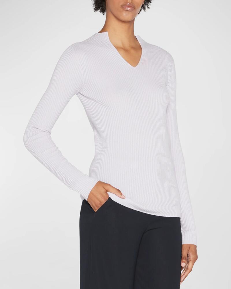 Giorgio Armani Cashmere Ribbed Knit Sweater Cover