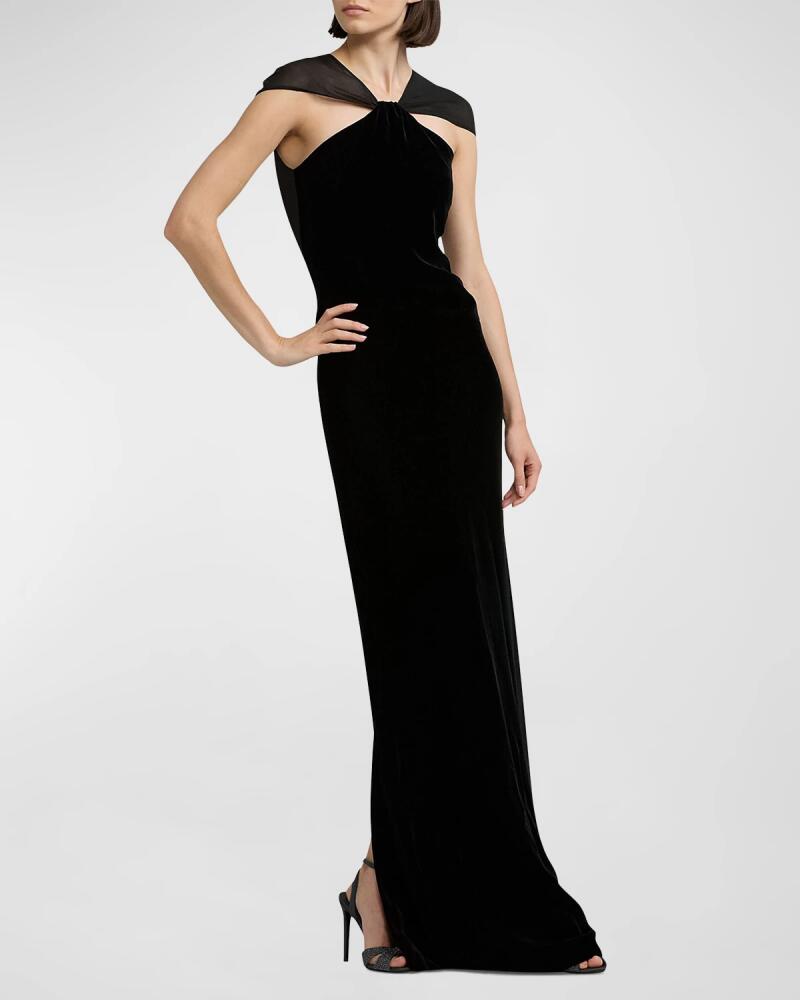 Ralph Lauren Collection Maiden Velvet Evening Dress Cover