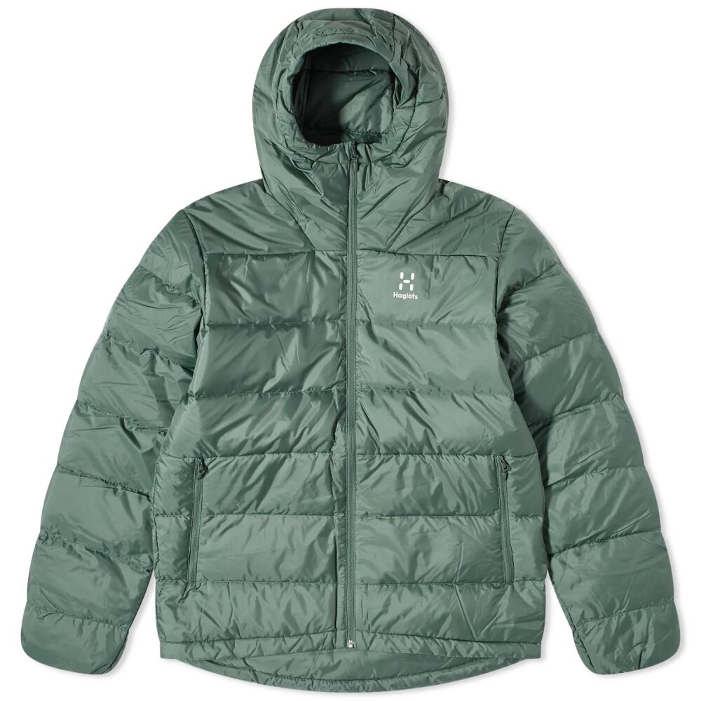 Haglofs Men's Haglöfs Bield Hooded Down Jacket in Fjell Green Cover