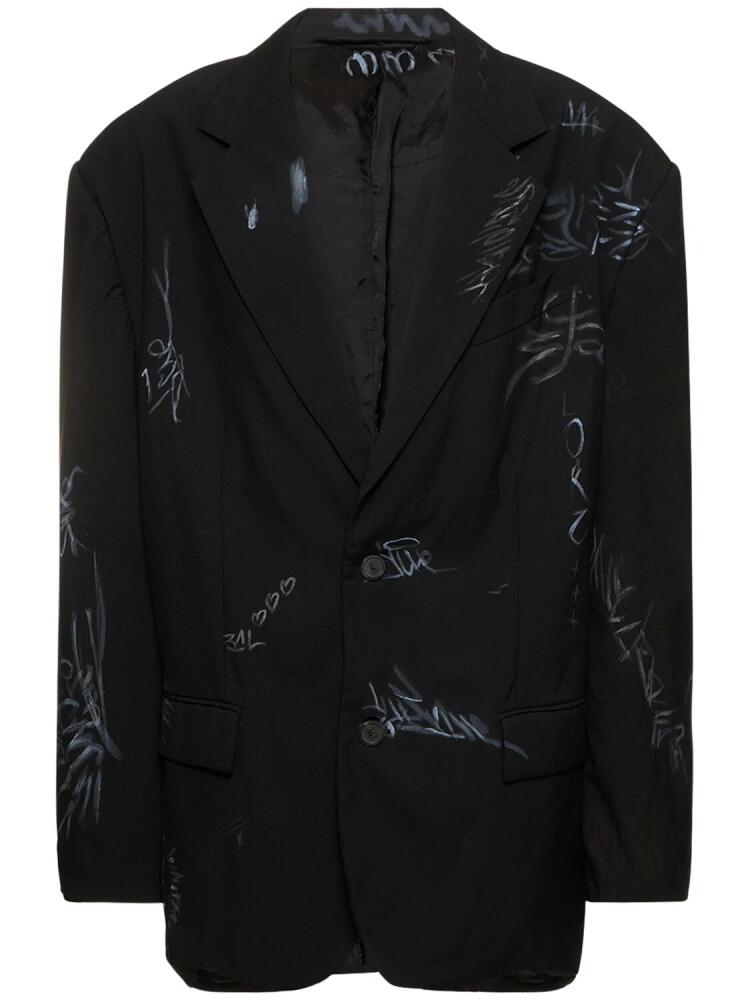 BALENCIAGA Barathea Tailored Wool Blazer Cover