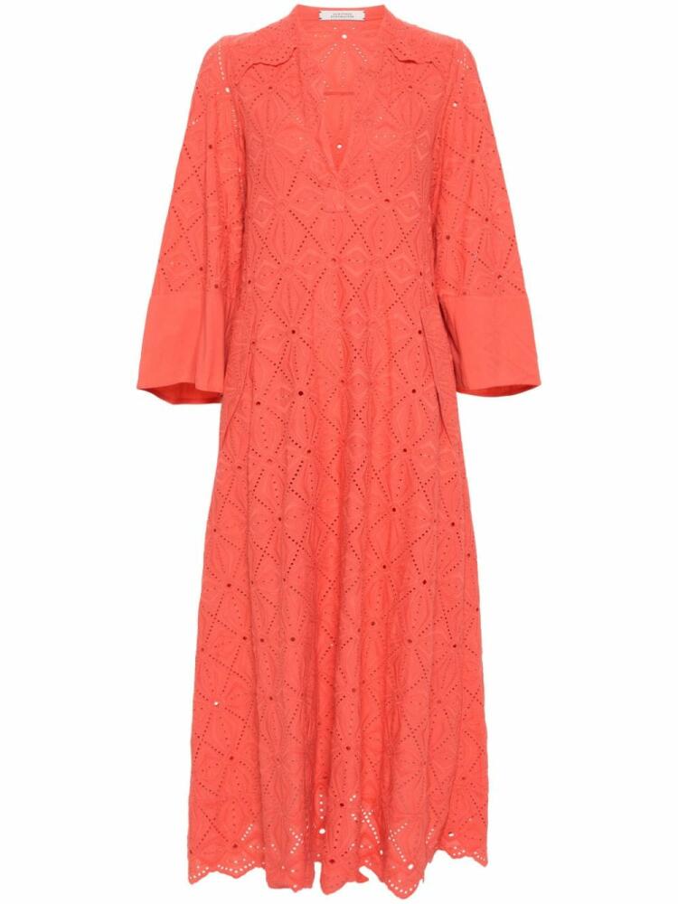 Dorothee Schumacher broderie anglaise maxi dress - Pink Cover