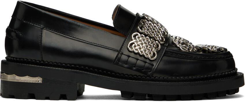 Toga Pulla Black Chain Link Loafers Cover