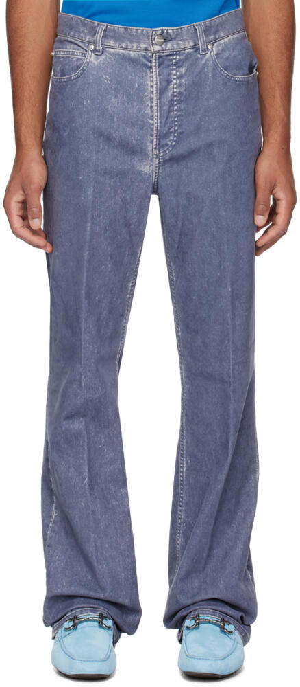 Ferragamo Blue 5-Pocket Trousers Cover