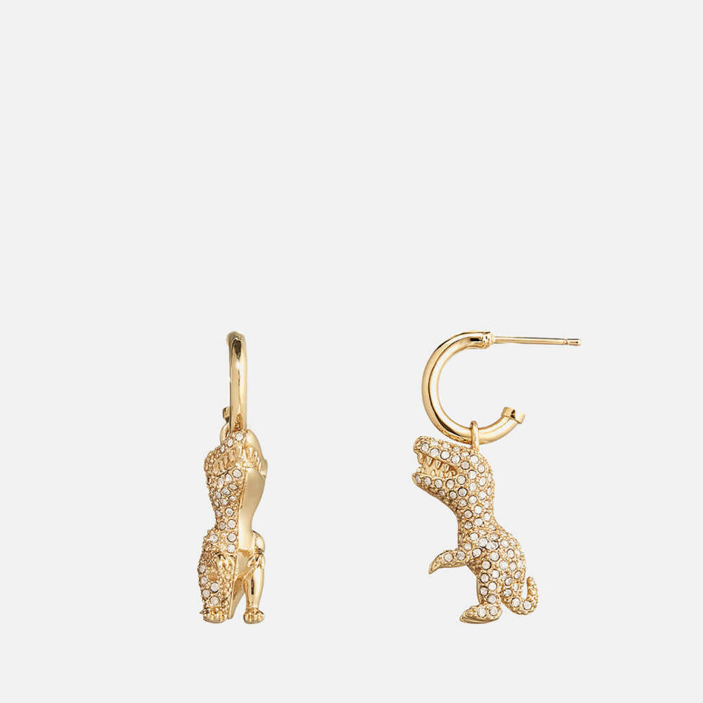 Coach Rexy Crystal and Gold-Tone Earrings Cover