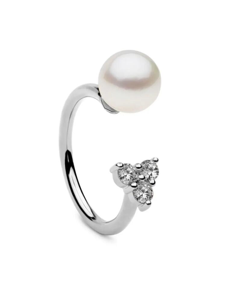 AUTORE MODA Saskia pearl-embellished ring - Silver Cover