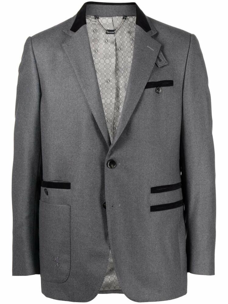 Billionaire Tailored-fit virgin wool blazer - Grey Cover