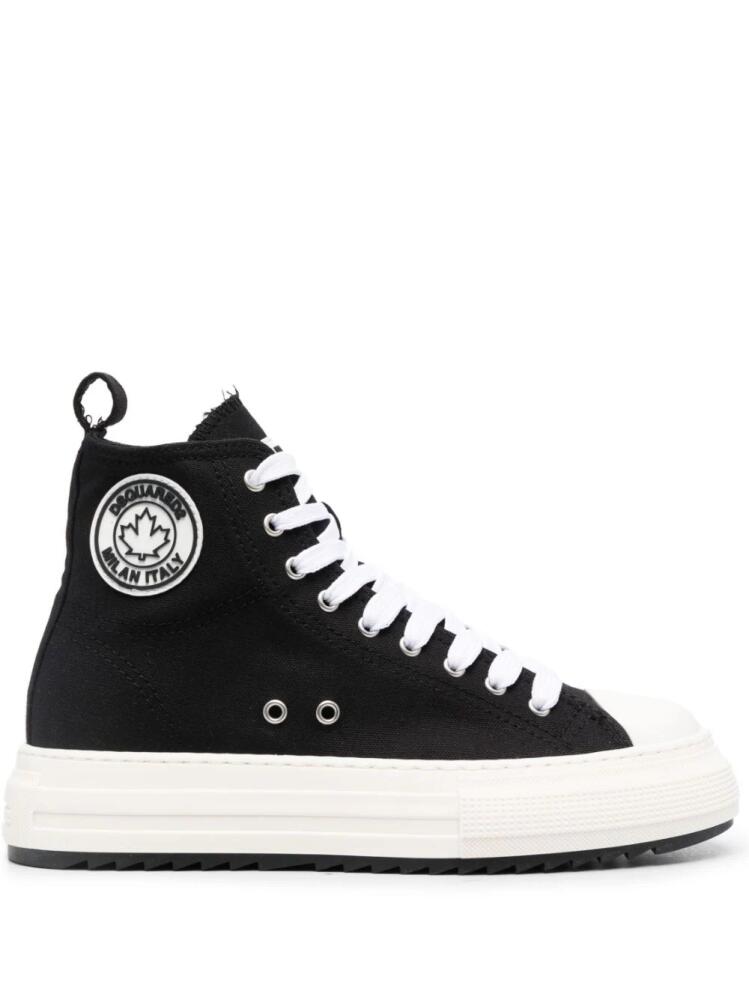 DSQUARED2 high-top platform sneakers - Black Cover