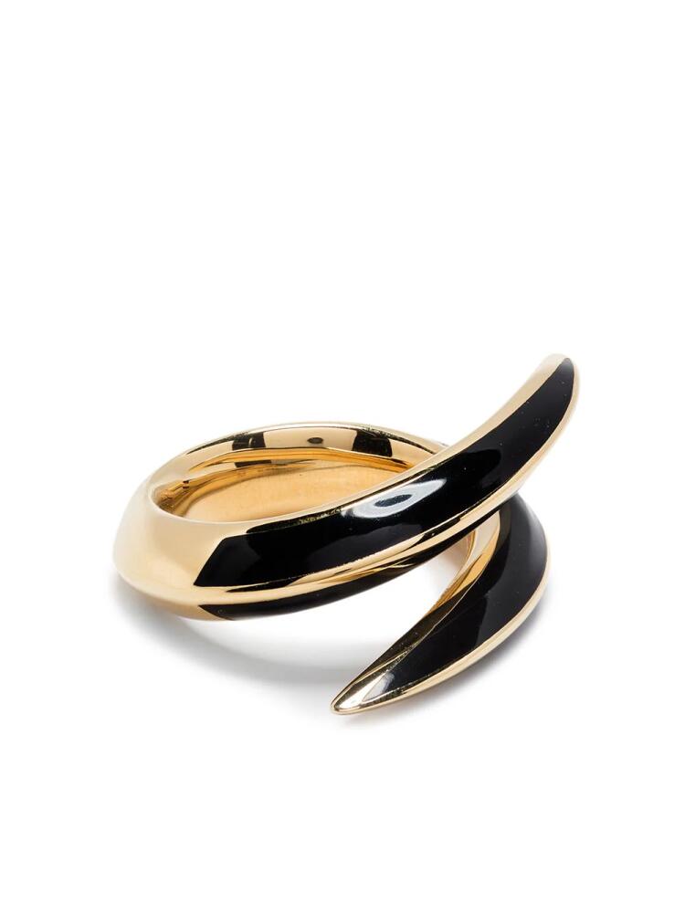 Shaun Leane Sabre Deco gold vermeil-plated ring - Black Cover