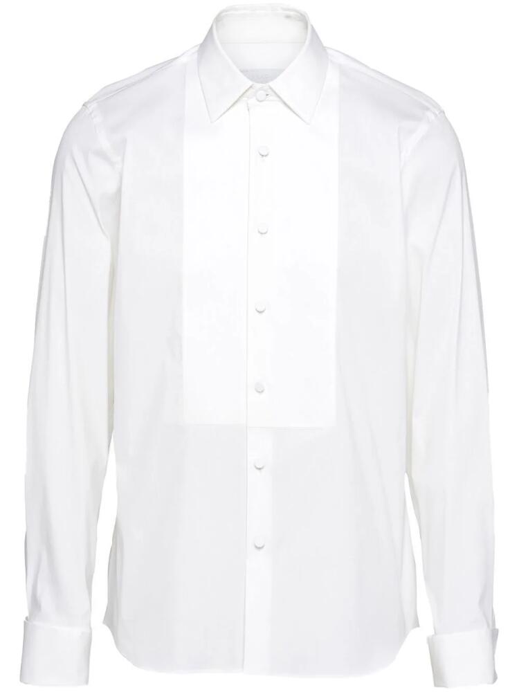 Prada long-sleeved poplin shirt - White Cover