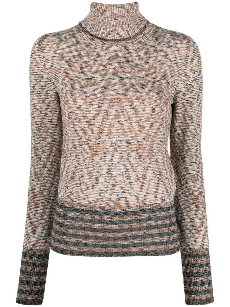 Missoni zigzag roll-neck jumper - Black Cover