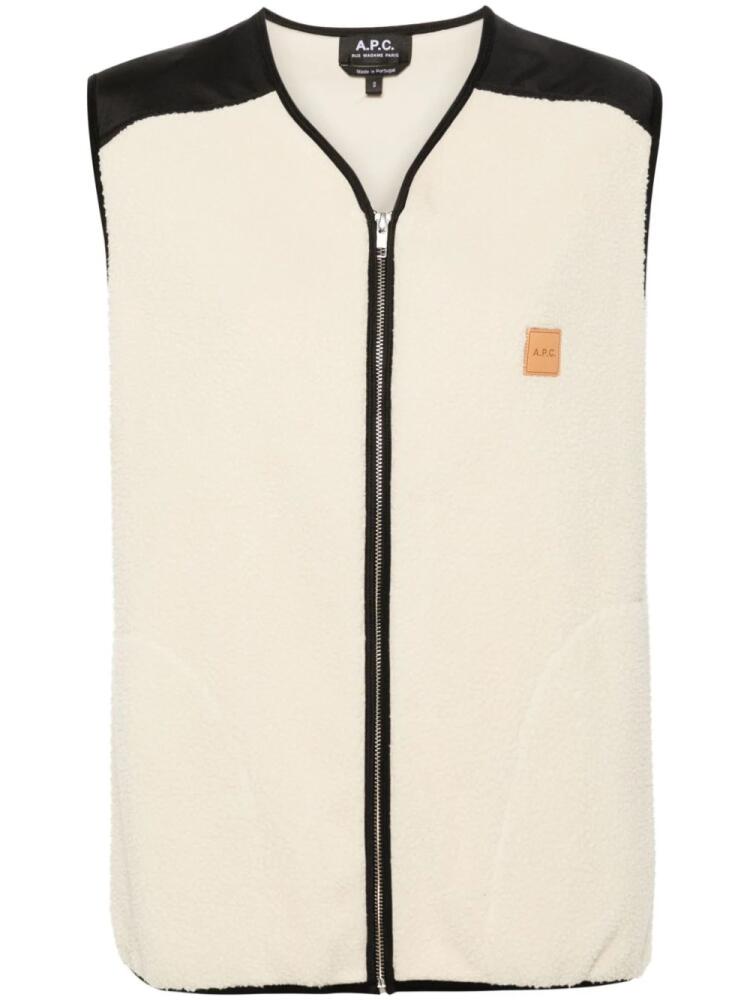 A.P.C. Nate gilet - Neutrals Cover