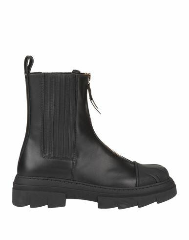 Furla Furla Gum Chelsea Boot T.25 Woman Ankle boots Black Calfskin, Polyester, Polyurethane coated Cover