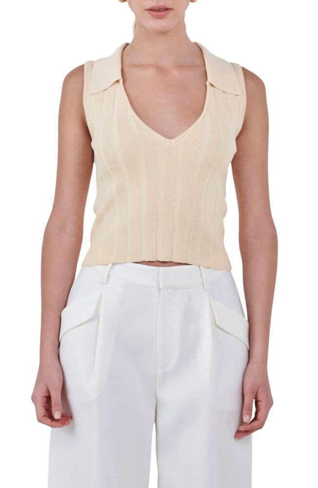 Endless Rose Sleeveless Rib Top in Cream Cover