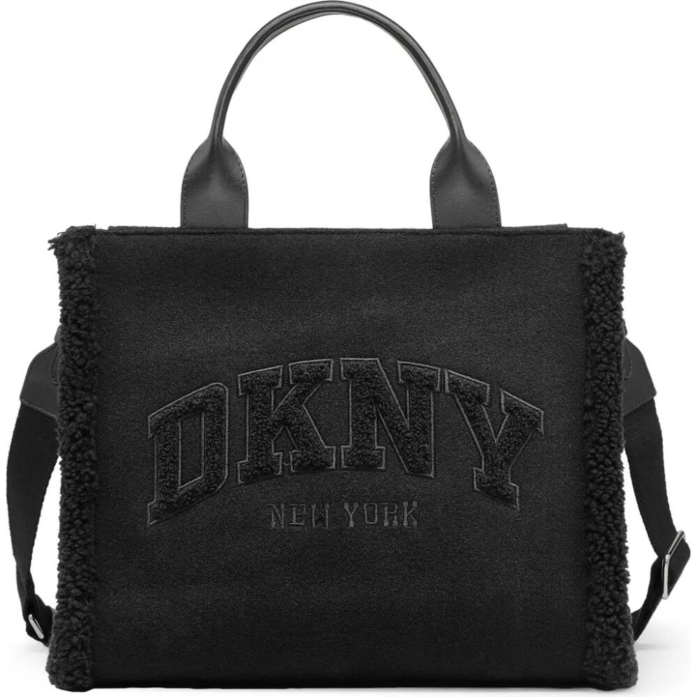 DKNY Hadlee Medium Tote in Black/silver Cover