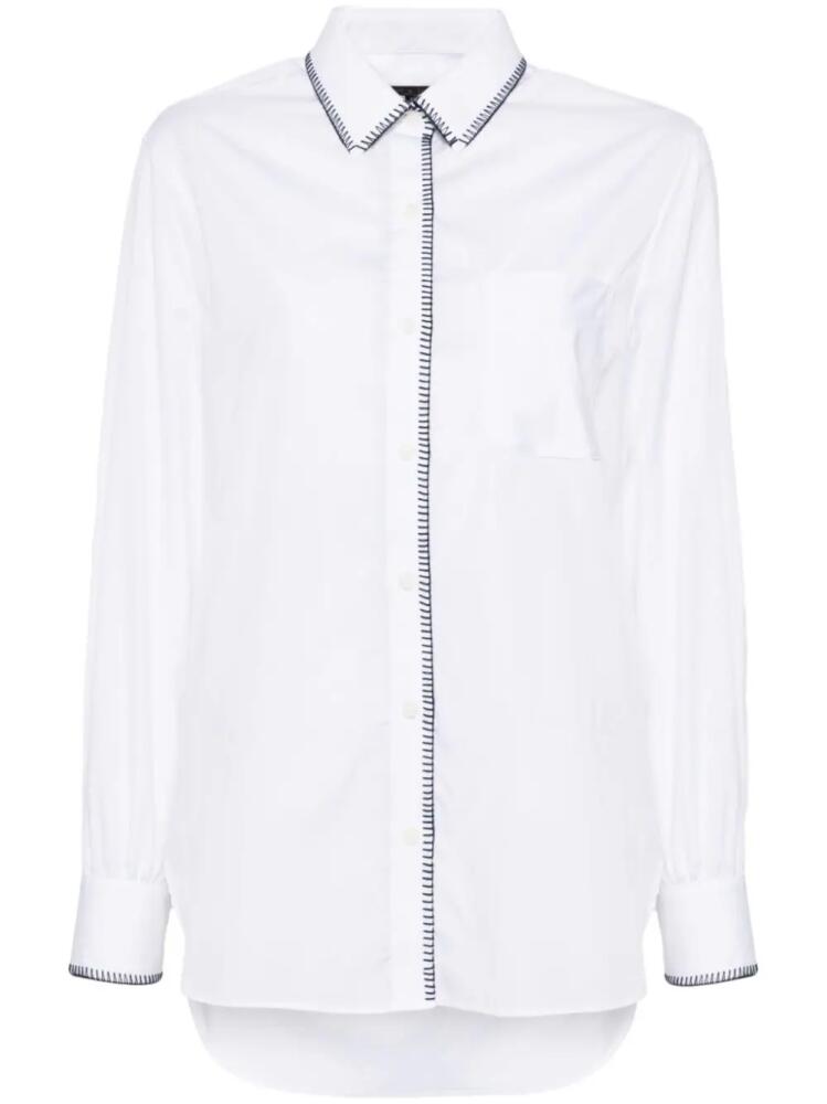 rag & bone Maxine blanket stitch shirt - White Cover