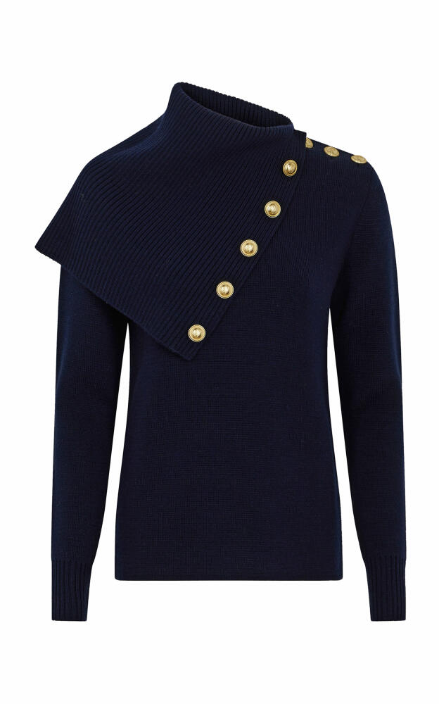 Rabanne - Embellished Wool Sweater - Navy Cover