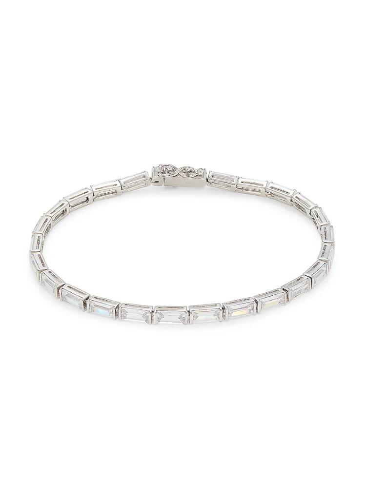 Adriana Orsini Women's Complement Rhodium Plated Cubic Zirconia Bracelet Cover