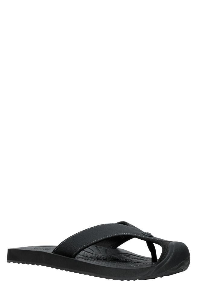 KEEN Barbados Flip Flop in Black/Steel Grey Cover