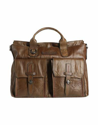 The Bridge Man Handbag Khaki Leather Cover