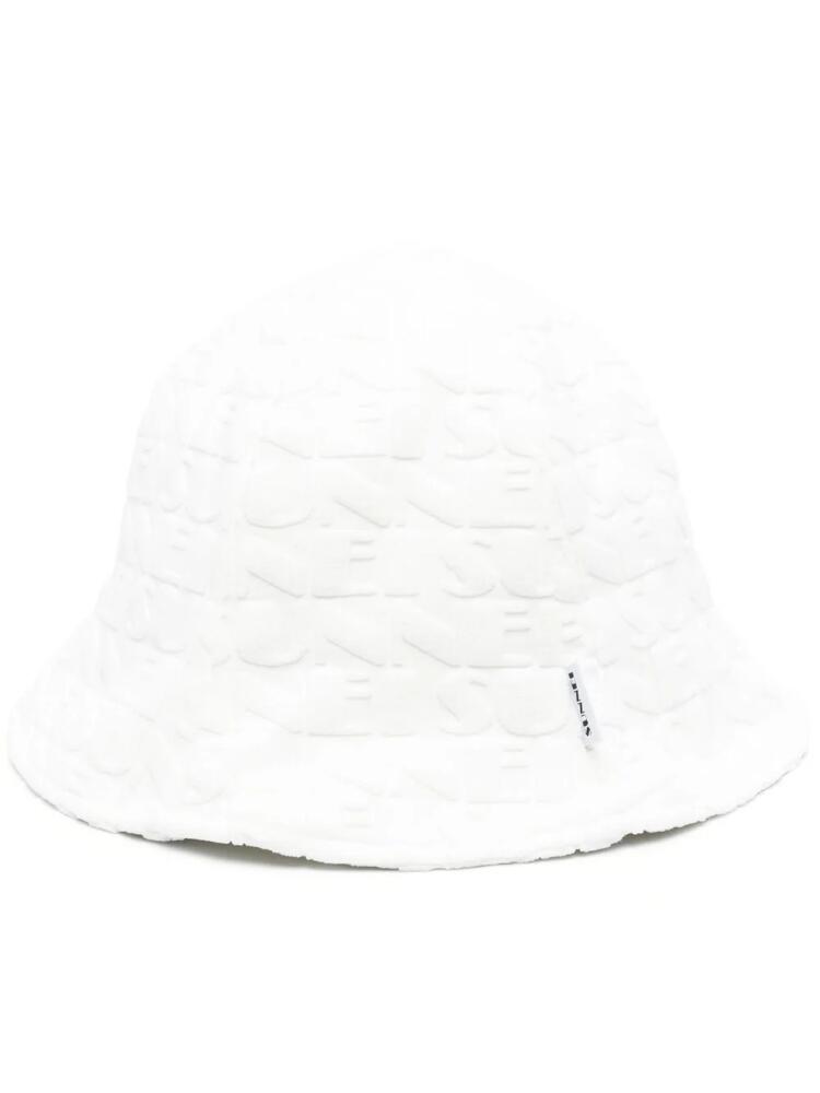 Sunnei embossed-logo bucket hat - White Cover