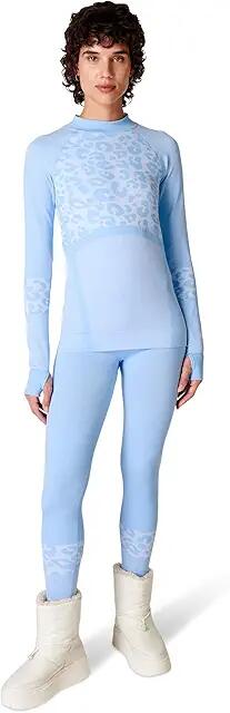 Sweaty Betty Tech Animal Turtle Neck Base Layer (Filter Blue) Women's Clothing Cover